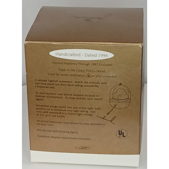 Hallmark Ornament: 1994 Forest Frolics, QLX7436 - Picture 2 of 6